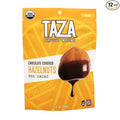 Taza Chocolate Organic Chocolate Covered Hazelnuts 55% Dark Chocolate 3.5 Oz (Pack of 12)