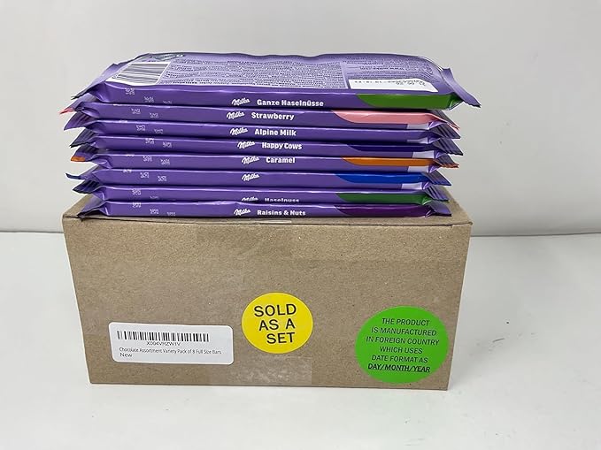 Milkaa European Chocolate Bars Variety Pack of 10 Bars (May be duplicates)