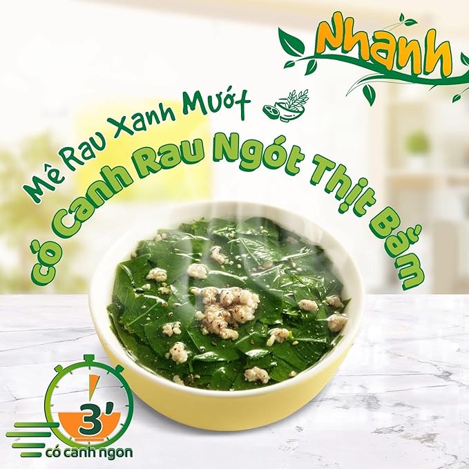 Set 3 Canh I-Soup Vietnamese Instant Soup Mix Variety Pack Vegetarian Canh Chua Chay Canh May Ngu Sac Canh Rau Ngot 3 Flavors