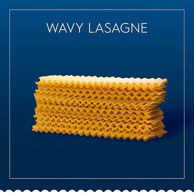 Barilla Wavy Lasagne Pasta 16 oz. Boxes (Pack of 12) - Non-GMO Made with Durum Wheat Semolina - Kosher Certified