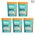 ZEGO Double Protein Raw Oats Organic Purity Protocol Gluten Free GIyphosate Free 14oz Bags Bundle of 5 Bags (70oz total)