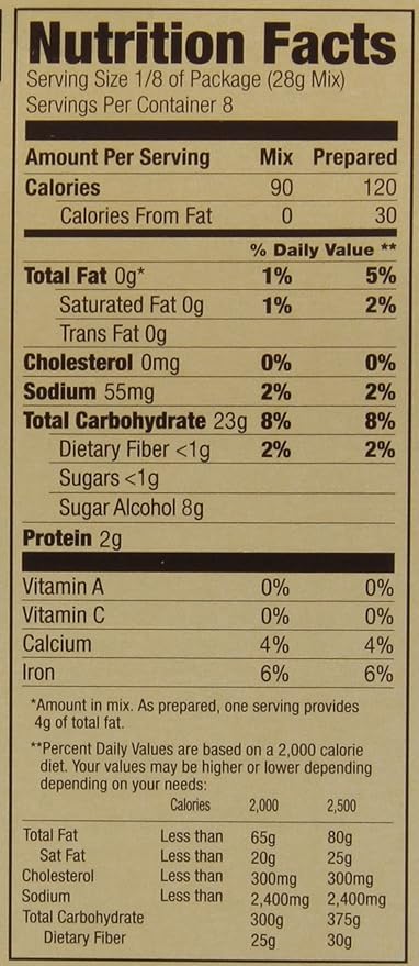 Sans Sucre Milk Chocolate Brownie Mix 8-Ounce (Pack of 6)