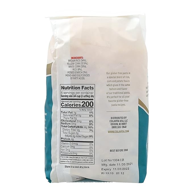 Colavita Pasta - Gluten-Free Cut Fusilli 12 oz - Pack of 12