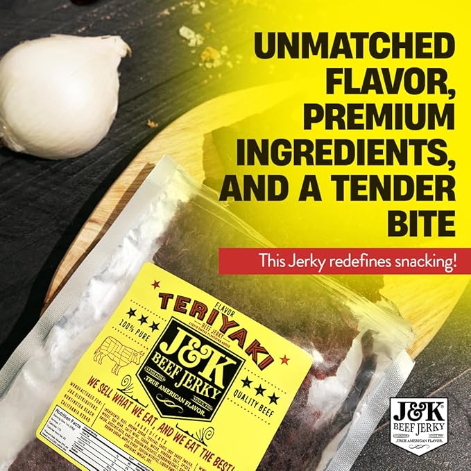 J&ampK Beef Jerky - Teriyaki Flavor 7oz