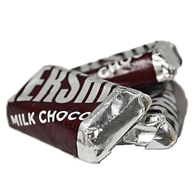 Candykrave Hersheyes Milk Chocolate Candy 2lb Bag - Bulk Individually wrapped Chocolate Bars candy Bulk chocolates Candy for Easter Snacking Pinata Celebrations Gifting &amp More!