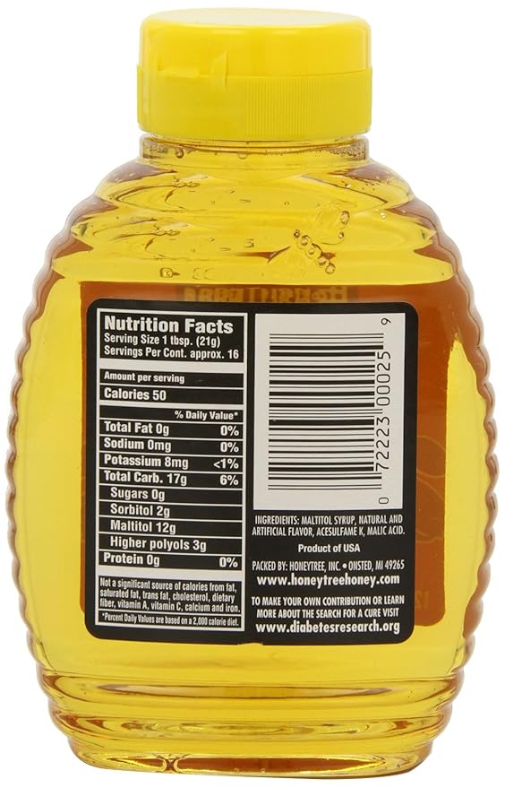 HoneyTree's Imitation Honey Sugar Free 12-Ounce Bottles (Pack of 12)