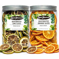Dried Orange Slices (150G) &amp Dried Lime Slices (140G) Bundle Pack 100% Natural No Added Sugars | Cocktails Wreath Making Tea Cakes Garnish Decoration