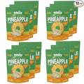 YUNiCE Freeze-Dried Pineapple Chips 100% Real Fruit Snack No Sugar Added Gluten Free Plant Based Crispy pineapple chunks organic pineapple PINEAPPLE 0.70 Ounce (Pack of 12)
