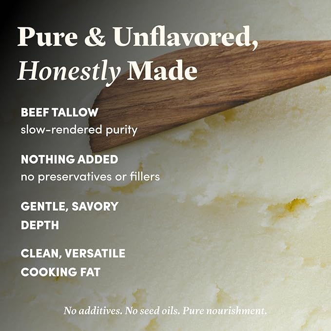 Regenerative Beef Tallow Pure &amp Unflavored 1-Gallon