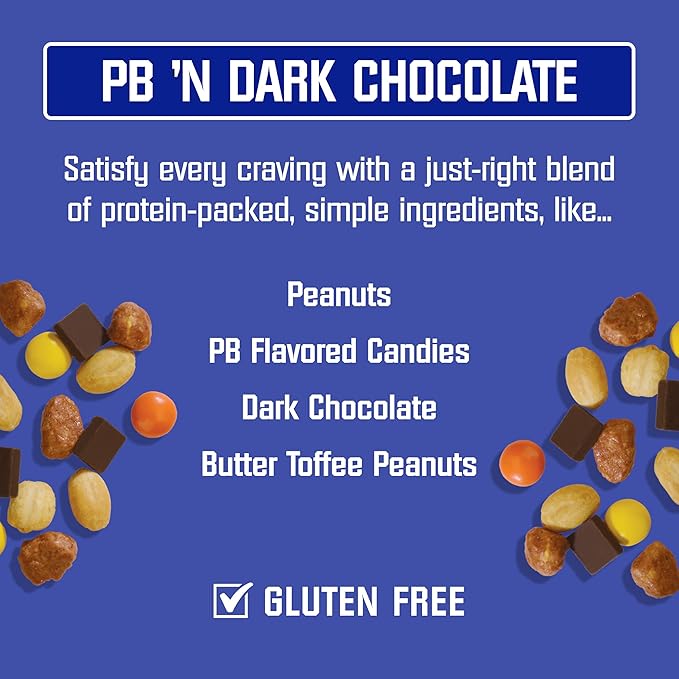 Kar’s Nuts Peanut Butter ‘N Dark Chocolate Trail Mix 2 oz Grab &amp Go Bags Individual Snack Packs (Pack of 72) Gluten-Free Trail Mix Snacks