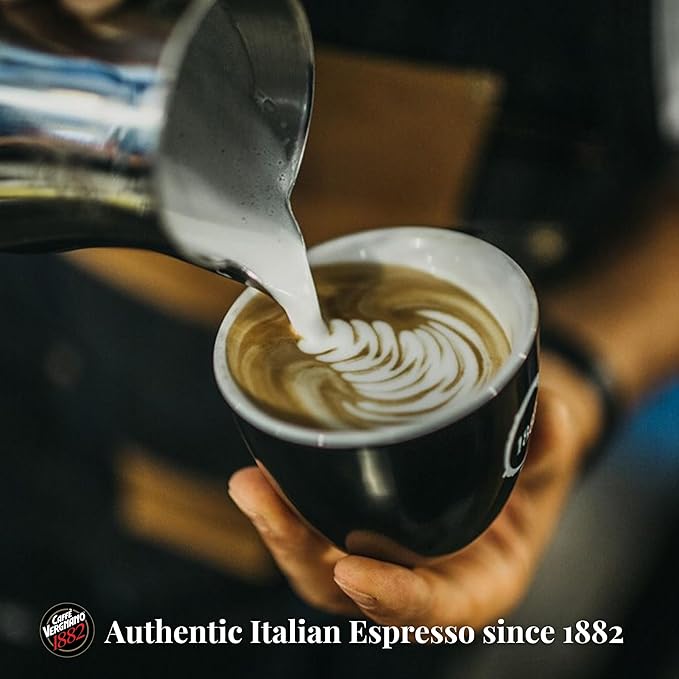 Caffe Vergnano 1882 Granaroma Espresso &amp Antica Bottega Whole Bean Arabica Medium Espresso Roast Coffee 1.1lbs Bag - Italian Coffee Beans -500g Bag (3 Pk)