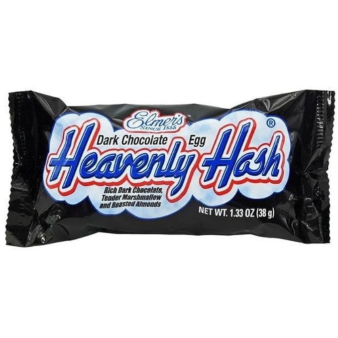 Elmer Dark Chocolate Heavenly Hash Eggs - Pack of 24 - Dark Chocolate With Marshmallow and Almonds - Perfect for Friends and Family - Start an Easter Tradition