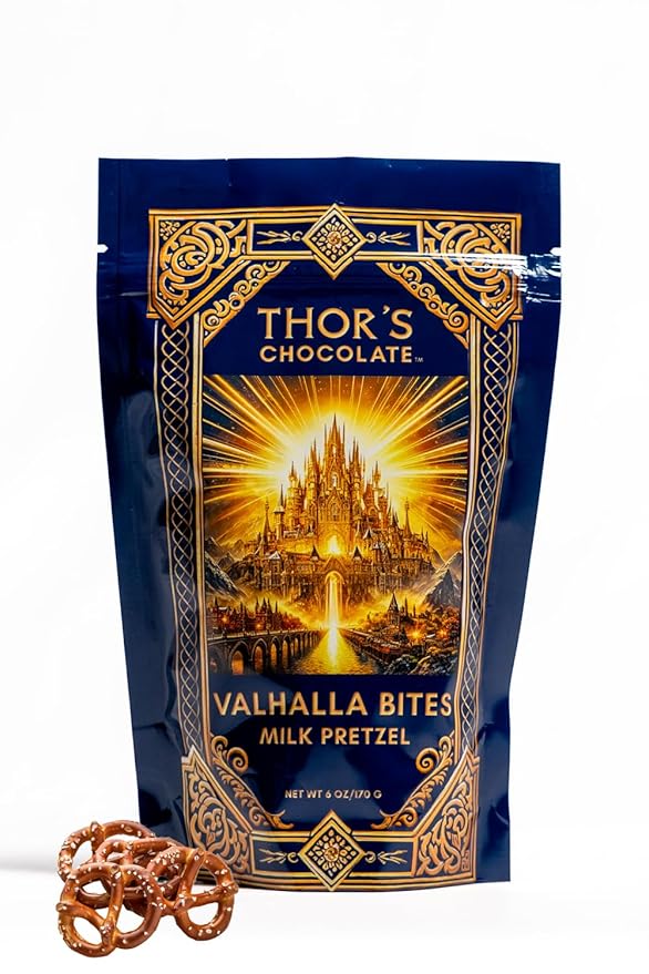 Thor's Chocolate Artisan Valentine’s Day Chocolate Gift Box | Milk Dark Raspberry Pineapple Pretzel Gourmet Bean to Bar Small Batch Ethically Sourced Ultra Smooth Limited-Edition Seasonal Gif