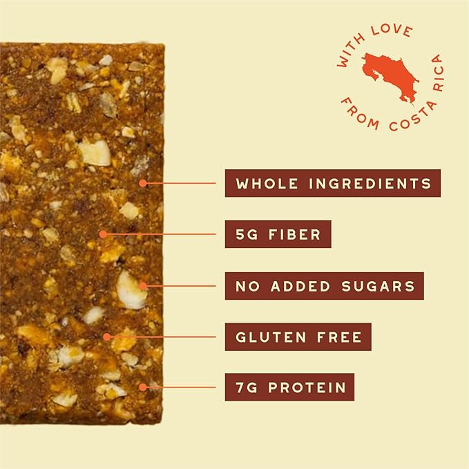 PEJI BAR Superfood Energy Bars | Choco Nana Banana Chocolate Flavor | Gluten Free 7g Protein Fiber Whole Ingredients No Sugar Added | Adventure Ready Snack 12 Count
