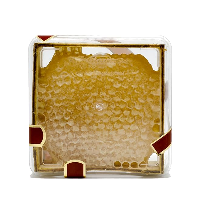 100% Natural Honey combs Raw edible -Collected Directly from the Hive without Cutting Filtering or Processing.- Unfiltered Wild Honeycomb - 100% Pure Turkish local Honey -Real Honey with Honeycomb -
