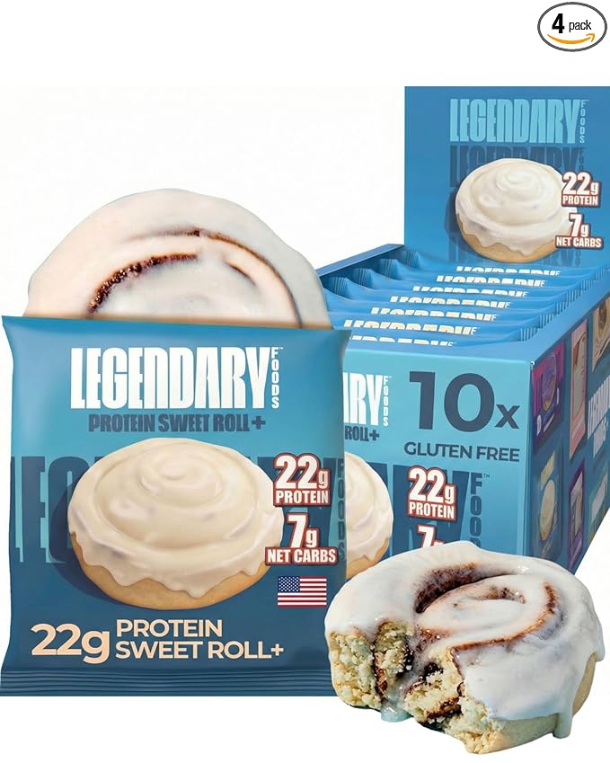 Legendary Foods Cinnamon Roll 20g – Gluten-Free 1 roll