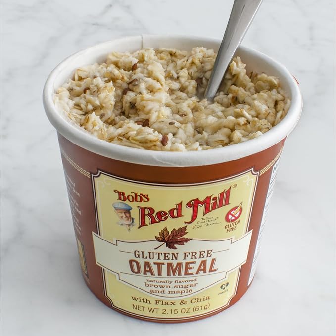 Bob's Red Mill Oatmeal Cup Variety Pack (Classic Maple Apple) 1 cup (Pack of 12) - Non GMO Whole Grain Kosher