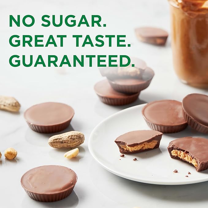 RUSSELL STOVER Sugar Free Peanut Butter Chocolate Candy 2.4 oz. bag (Pack of 10)