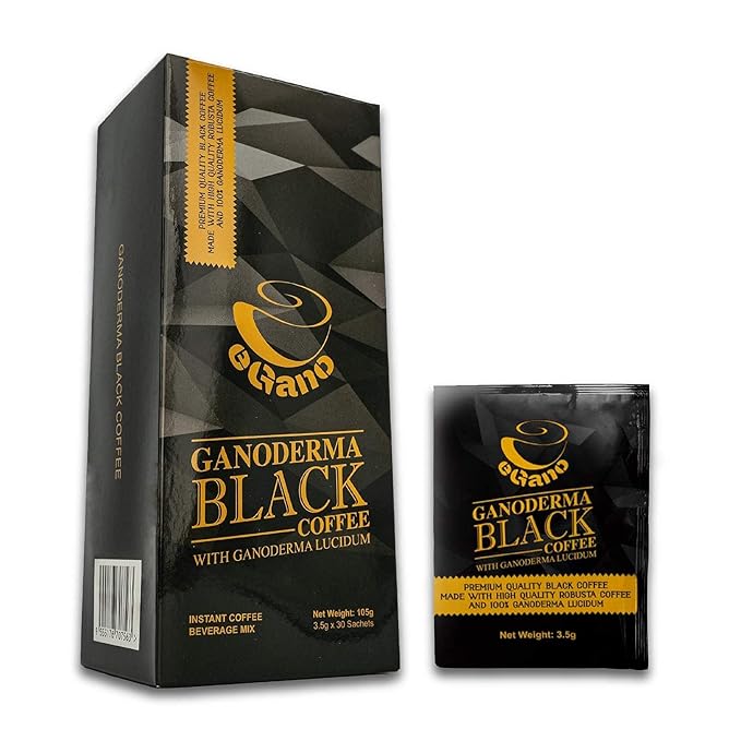 5 Boxes eGano Premium Ganoderma Black Coffee Instant Coffee With Ganoderma Lucidum Extract (3.5g x 30 Sachets Box) EGBC