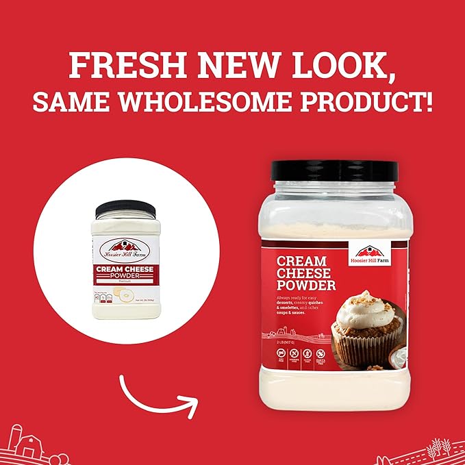 Hoosier Hill Farm Cream Cheese Powder 2LB (Pack of 1)