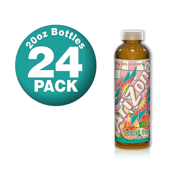 AriZona Peach Tea 20 Fl Oz (Pack of 24)