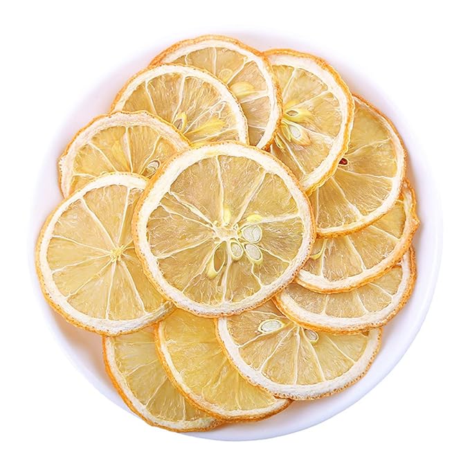 jweemax 500g Dried Fruit Slices Dehydrated Fruit Slices for Cocktails Garnish Home Decor Fruit Tea Lemon-Handpicked