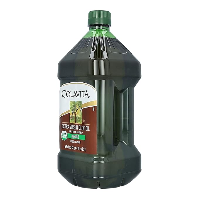 Colavita Organic Extra Virgin Olive Oil Pack of 1 (68 Fluid Ounce) Plastic Bottle