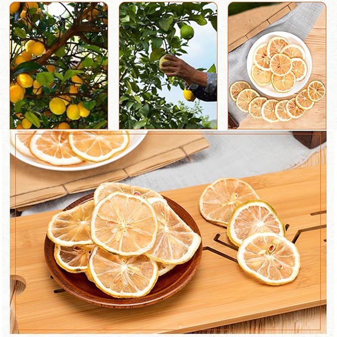 jweemax Natural Dried Fruit Dried Lemon Slice Beauty Health Slimming Gift Sugar Free for Vegan Kosher