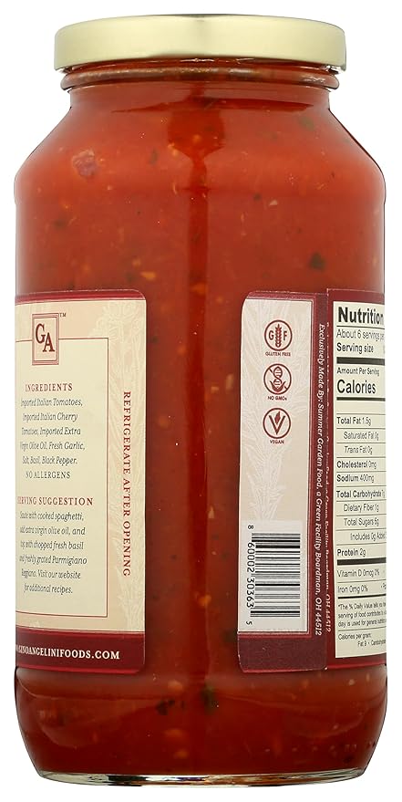 Gino Angelini Pomodorini Cherry Tomato Pasta Sauce