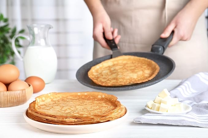Gluten Free Rolled Hotcakes Crepe Mix by American Table Made with American-Grown Ingredients &amp Pure Vanilla French-Style Non-GMO Low Sugar No Preservatives Makes 72 Crepes (14 oz Pack of 3)
