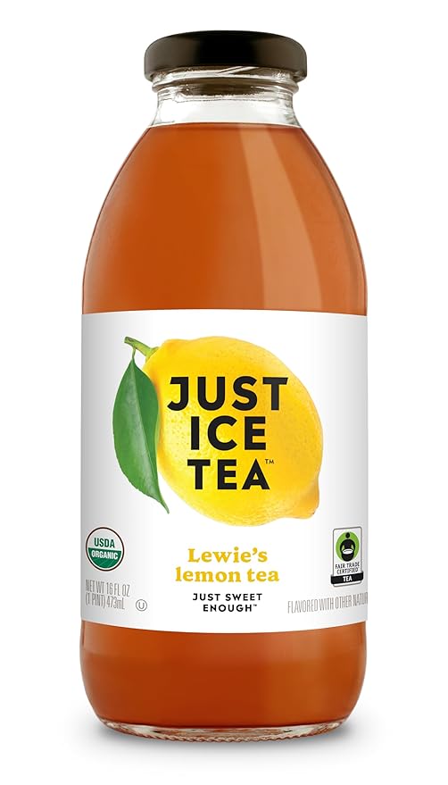 Just Ice Tea Organic Iced Tea 16 Fl Oz Glass Bottles