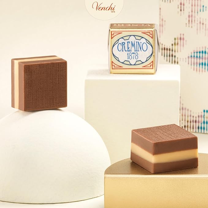 Venchi - Classic Cremino Chocolates Gianduia and White Chocolate Flavor Chocolate Candy Bulk Gluten-Free 2.2 lb Bag