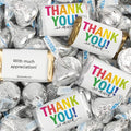 124 Pcs Thank You Candy Favors Miniatures Chocolate &amp Kisses (1.52 lbs Approx. 124 Pcs)