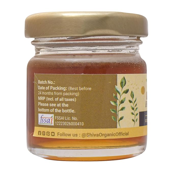 Shiva Organic High Altitude Dew Honey 50g Himalayan Pure Honey with Purest Form