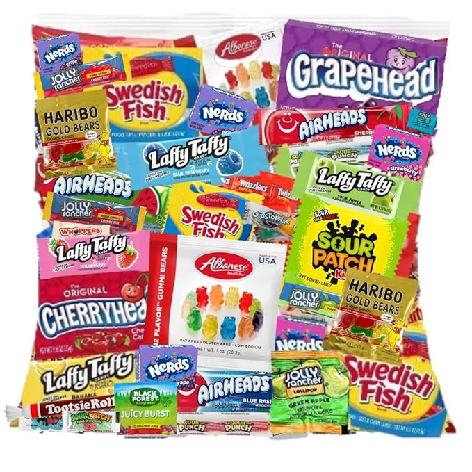 ULTIMATE Assorted Classic Candy Mix Variety Pack (4 Lbs.) Mega Variety! Fun Size Individually Wrapped Minis Bulk Assortment Perfect Treat Mix For Candy Bowls Parties Parades &amp Piñatas! (4 Po