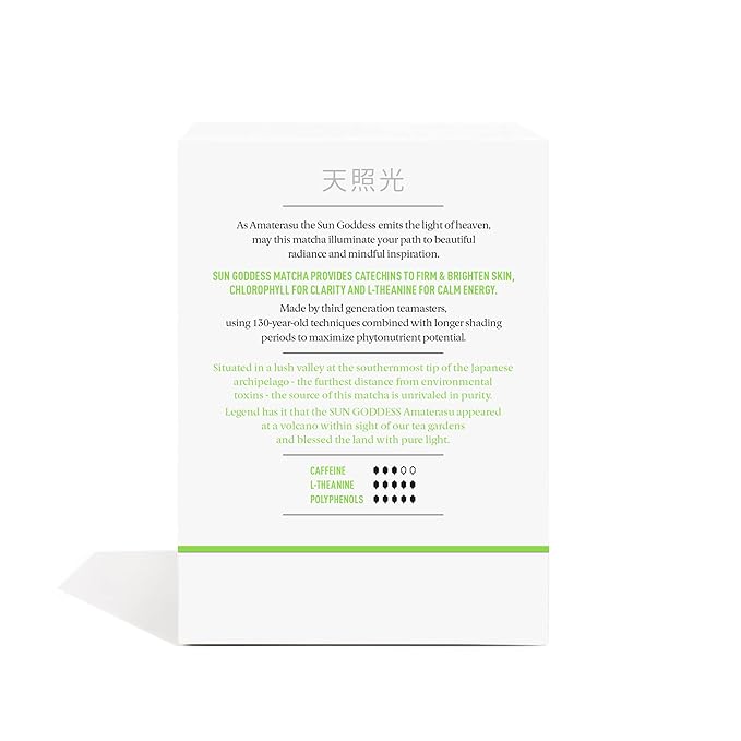 Pique Organic Sun Goddess Matcha - Ceremonial Grade Matcha Green Tea Powder Supports Radiant Skin Calm Energy - 28 Single Serve Sticks (Pack of 1)