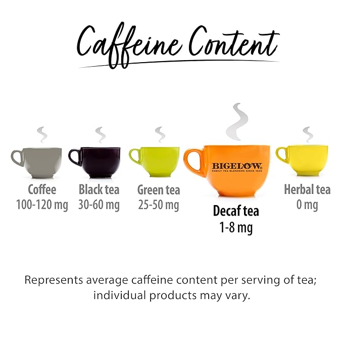 Bigelow Tea Decaffeinated Constant Comment Black Tea Decaf Tea 20 Count Box (Pack of 6) 120 Total Tea Bags