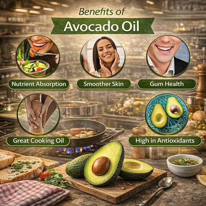 Healthy Harvest Non-GMO Avocado Oil - Great for Sauces And Cooking Frying and More - Nutritious And Rich With Antioxidants (1 gallon)