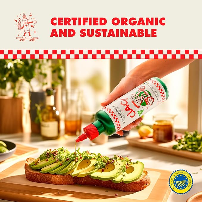 2-PACK of CIAO Sicilian Extra Virgin Olive Oil – First Cold-Pressed High Polyphenol Organic Authentic Flavor 16.9 Fl Oz