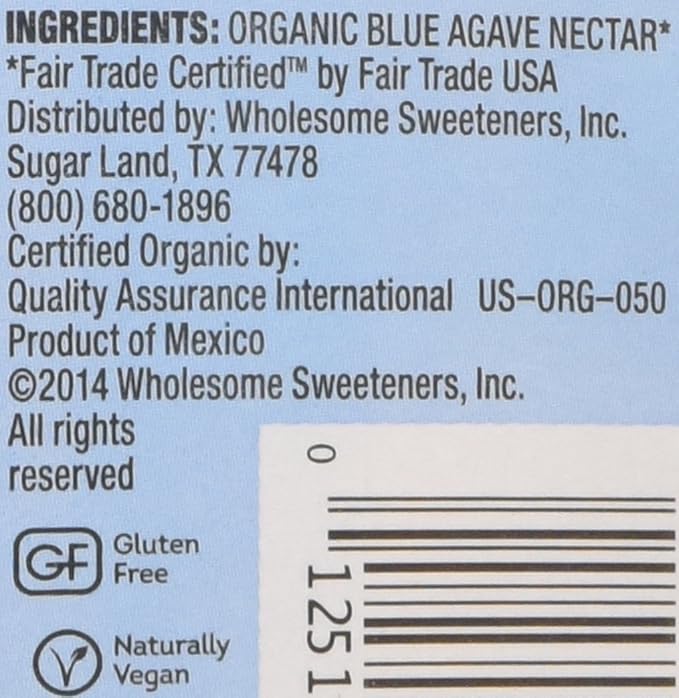Wholesome Sweetners Organic Blue Agave 23.5000-ounces (Pack of3)
