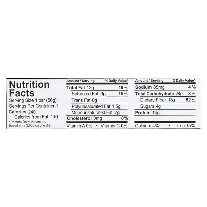 Organic Protein Bar Peanut Butter Chocolate Chip  Pack of 12