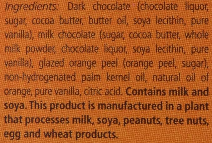 Seattle Chocolates Bar Orange Appeal 2.5-Ounce (Pack of 12)
