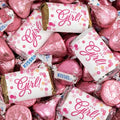 124 Pcs It's a Girl Baby Shower Candy Party Favors Miniatures Chocolate &amp Pink Kisses (1.52 lbs Approx. 124 Pcs)