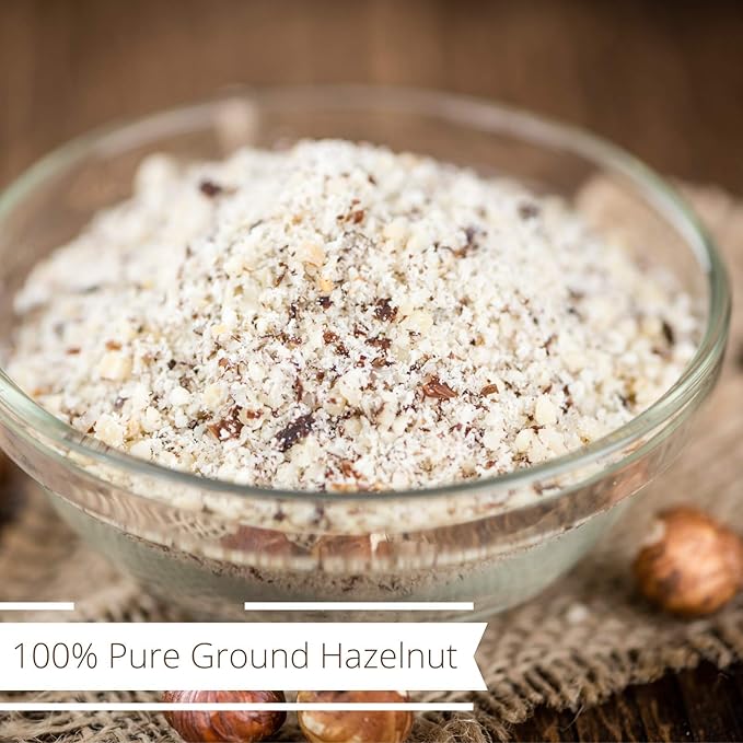 Gourmet Ground Hazelnuts by Its Delish – 28 Oz Jumbo Container – Natural Pure Hazelnut Meal– Protein-Packed Healthy Cooking Baking Flavoring &amp Recipe Decor