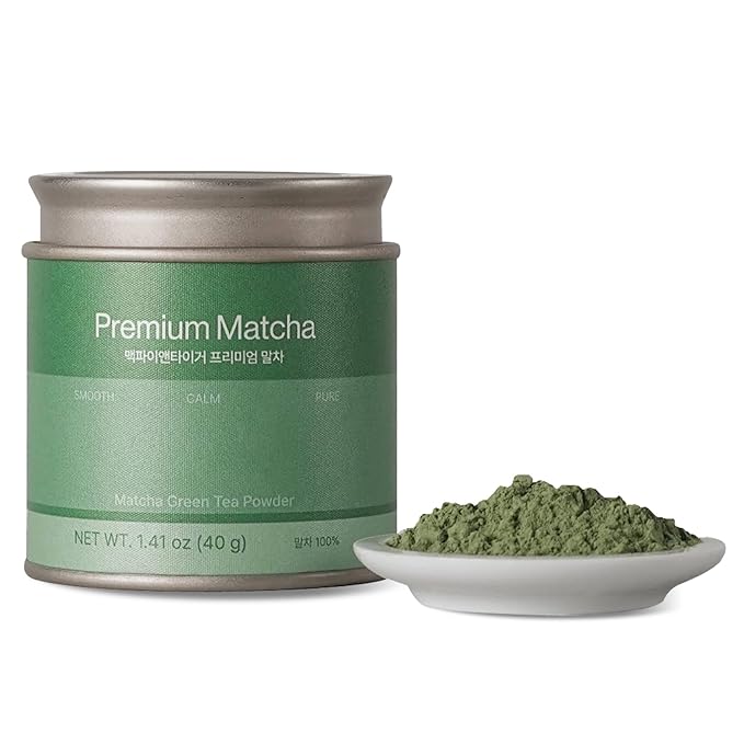 Magpie&ampTiger Premium Matcha Powder - Perfect for Matcha Lattes | Authentic Korean Green Tea from Boseong Korea | Rich Vibrant Flavor with a Clean Finish (40g)