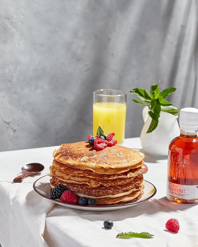 Escuminac Canadian Maple Syrup Extra Rare Amber Rich Taste Pure &amp Organic. Mini Glass Bottles 12 x 50ml Bulk Format for Party Favors Wedding Holiday