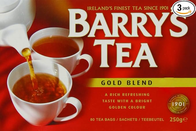 Barry's Gold Blended Tea Bags/ Red Label (Pack of 3)