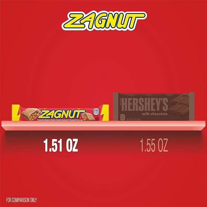 ZAGNUT Crunchy Peanut Butter with Toasted Coconut Candy Bars 1.51 oz (18 Count)