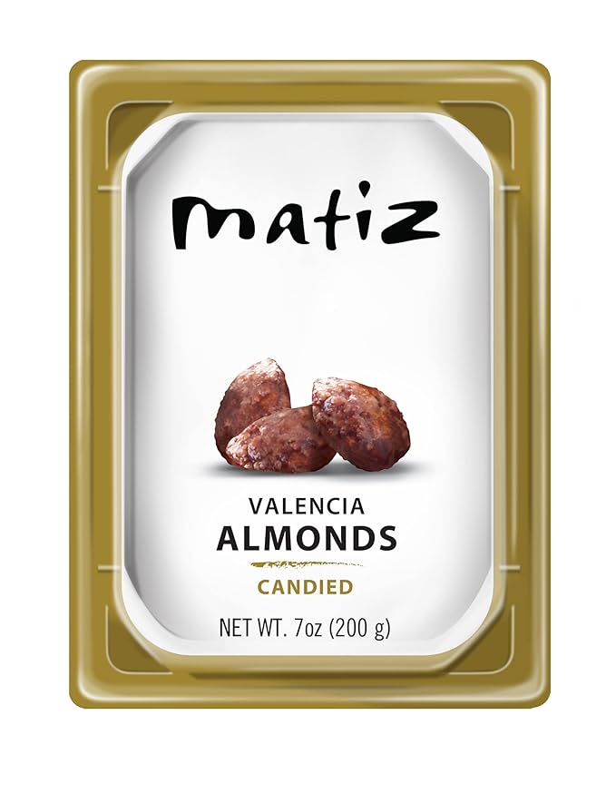 Matiz Valencia Almonds Candied | Spanish | Natural | Artisanal | 7oz/200g | (1 Pack - 200g Valencia Candied)