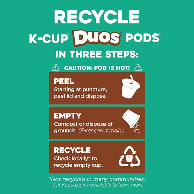 The Original Donut Shop Iced Duos Cookies + Caramel Coffee Keurig Single Serve K-Cup Pods 24 count